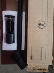 (Open Box) Logitech Blue Compass Tube Style Microphone Broadcast Boom Arm Black