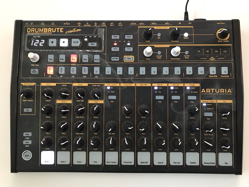 Arturia Drumbrute Analog Drum Synthesizer Creation Edition in Original Box