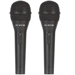 Peavey PVi 2 (2 Pack) High Quality Dynamic Cardioid Wired Microphones