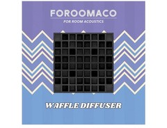 4Pcs EVA Acoustic Diffusers 12″X12″X2″ (Total 24″X24″X2″), Waffle Style Sound Di
