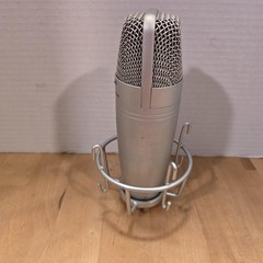 Samson C01U USB Studio Condenser Microphone Shockmount Desktop Stand Silver