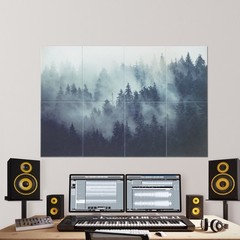 VEVOR 8 Pack Art Acoustic Panels 15.8 x 11.8 inch Self Adhesive for Home Forest