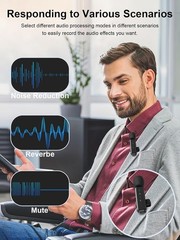 Wireless Lavalier Microphone Noise Cancelling Lapel Recording Entry-Level
