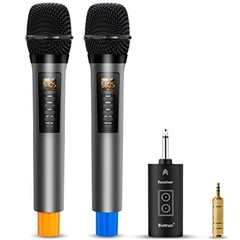 Bietrun Wireless Microphones with Echo,Treble,Bass & Assorted Colors