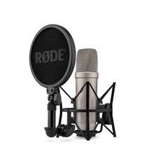 NT1 5th Generation Condenser Microphone with SM6 Shockmount and Pop Filter,Si…