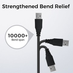 TNP USB A to B Audio MIDI Cable Male – 5FT, Black