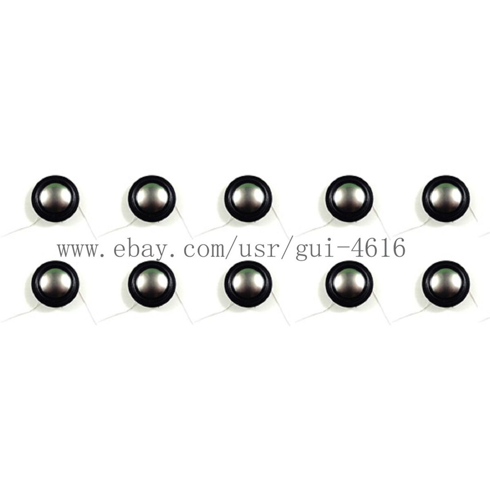 10pcs 4ohm 1″ inch Voice Coil Black Silk +Titanium Dome Diaphragm 25.5 25.4mm