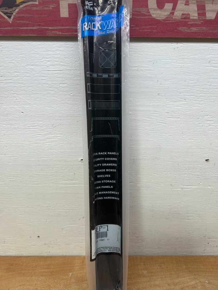 (2) Lowell SEP1 1U Rack Panel Blank 19″ Steel Black Spacer NEW Bulk