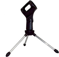 Chromacast Super Lightweight Collapsible Desktop Microphone Tripod Stand with Mi