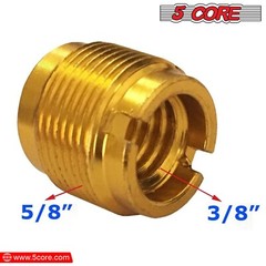 5 Core Microphone Clip Holder 2 Pieces with Screw Adapters 5/8 to 3/8 Inch