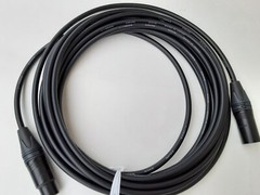 CANARE BLACK QUAD MICROPHONE MIC CABLE NEUTRIK XLR 15 FT
