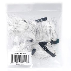 Movo WS10 Universal Furry Deadcat Outdoor Windscreen for Lavalier Microphone 5PK