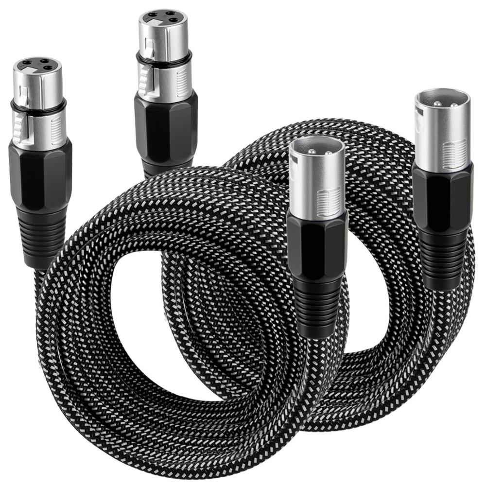 Professional Grade XLR Cable 2 Pack