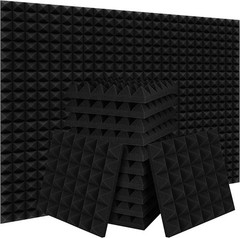12~96 Pack 12x12x2″ Acoustic Foam Panel Tiles Wall Record Studio Sound Proof USA