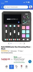RODE RODECaster DUO Podcast Audio Production Mixer Interface