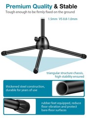 Microphone Stand, Boom Arm Mic Stand Floor Detachable Height Adjustable Heavy…