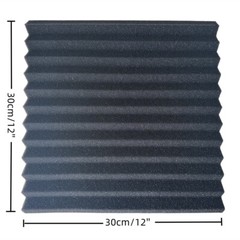 104PACK 12″X 2″X1″ Acoustic Foam Panel Wedge Studio Music Sound Absorption Proof