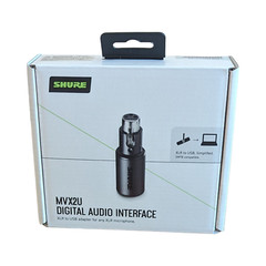 Shure MVX2U Interface Mic XLR to USB Microphone Adapter to USB-C for Computer PC