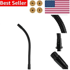 Durable 13 Inch Gooseneck Microphone Stand Adapter Black Flexible Metal