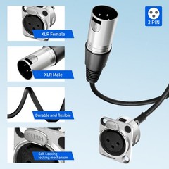 Premium XLR Pass Through Connector For Pro Audio Installations Floor/Stage Box