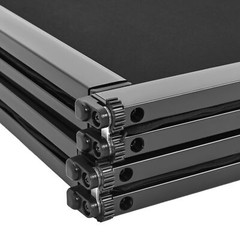 48″x 25″ White+Black DJ Foldable Facade Portable Event Booth Panels w/Carry Bag