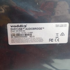 Vaddio EASYUSB AudioBridge USB Interface Black 998-8536-000 PC Mac USA Open Box