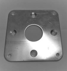 1″Exit Bolt-On 4″x4″ Driver Plate To Be Mounted In Speaker Cabinet 4 Holes