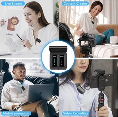 BOYA Wireless Lavalier Microphone, by-XM6 K1 2.4G Compact Professional Lapel Mic
