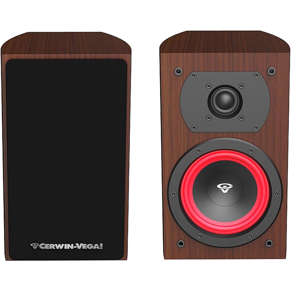 Cerwin Vega!LA Series 6.5” 2-Way Bookshelf Speakers (Pair) – LA165E(Expresso)