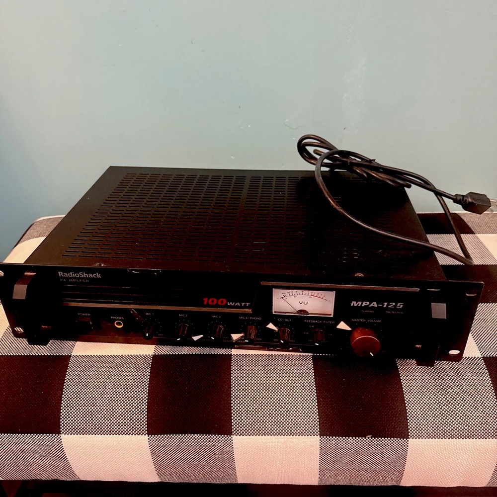 Radio Shack Optimus MPA-125 Mono Pa mixer Amplifier 100 Watts Rackmount