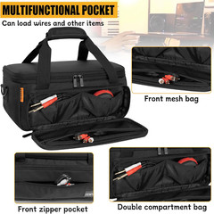 Padded Mixer Carry Bag Fits Behringer X-AIR Series Mixers（ XR12，XR16，XR18）, L 14