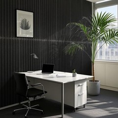 10-Pack Peel and Stick Acoustic Panels with Acrylic Tape – 12 Black-polyester