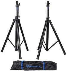 Rockville RVES1 Tripod Speaker Stands 100 lbs Capacity DJ PA Speaker Stand