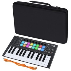 co2CREA Hard Travel Case Replacement for Novation Launchkey Mini MK3 / Black