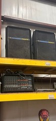 Pulse 12 PA Speakers 12″ Wired Black Rectangular Audio Pair