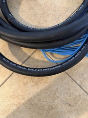 Elite Core Helical Shield Snake Cable XLR Female 1/4″ TRS Blue Black 16 Channel