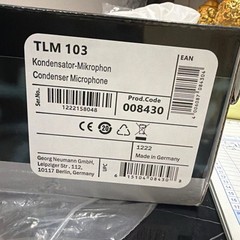 Neumann TLM 103 Large Diaphragm Cardioid XLR Studio Mic w/ Shock Mount