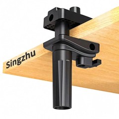 Desk Clamp Mount, 5 Way 12mm Holes, 3.2 Thick Clamp, Black, Mic Boom Arm Mount