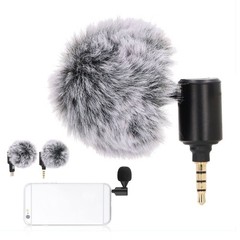 Smartphone Microphone Plastic Metal 90 Degree Adjustable Noise Reduction