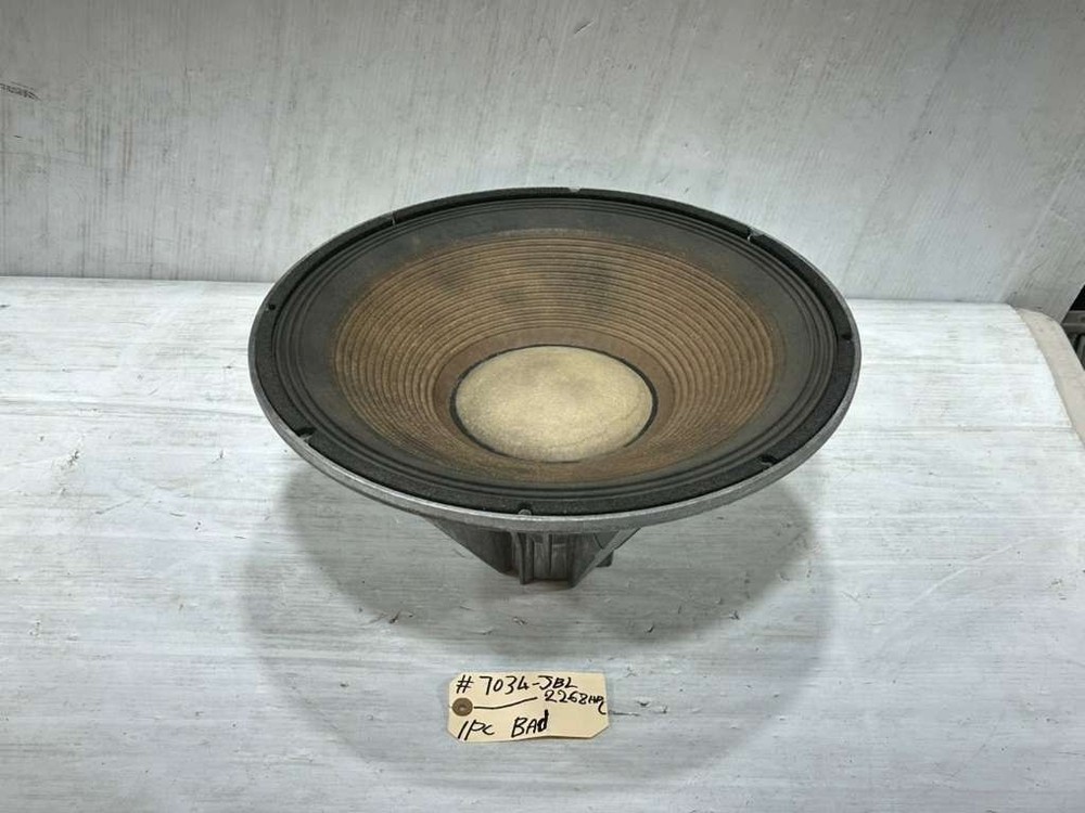 JBL 2268HPL 8OHMS WOOFER #7034 ( (FOR PARTS/ NO RETURN) THS