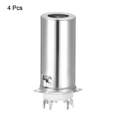 4Pcs 9Pin Vacuum Tube Socket Ceramics 12AX7 with Aluminum Shielding Craft