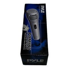 Pyle Moving Coil Dynamic Microphone 6.5ft Cable On/Off Switch – Silver PDMIK1
