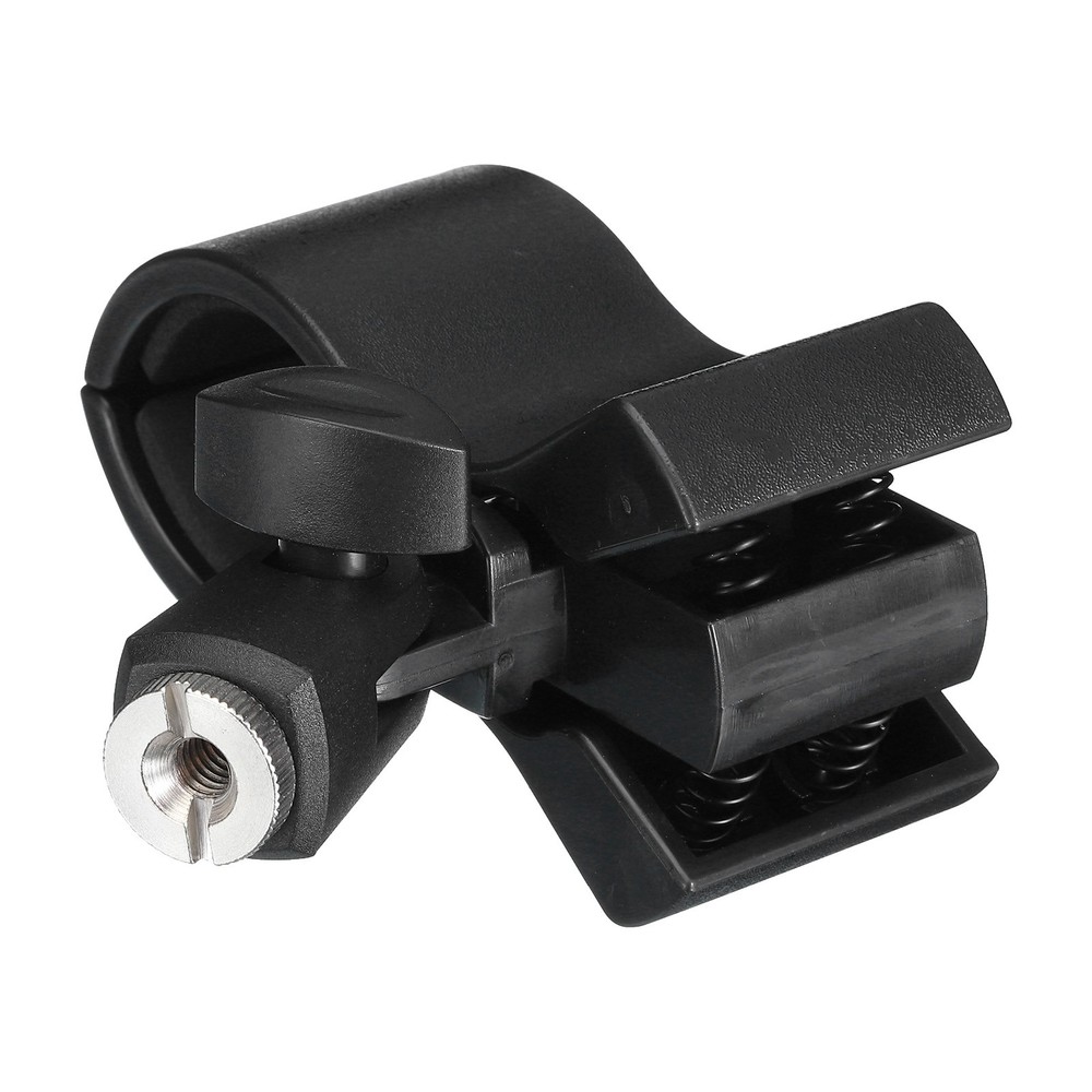 Mic Holder 32mm-60mm Plastic Interface with 1/4 Metal Adapter Black 1 Pcs