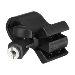 Mic Holder 32mm-60mm Plastic Interface with 1/4 Metal Adapter Black 1 Pcs