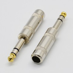 10,1/4 Stereo TRS heavy duty male audio speaker guitar cable connector plug JACK