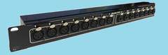Mamba 8 XLR F Mic in x 8 Line in or out via Combo 1RU XLR to XLR Panel