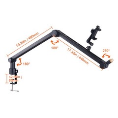 VEVOR Microphone Boom Arm with Desk Mount 360° Rotatable Adjustable Mic Stand