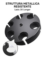 Multi Microphone Holder, Aluminum Multi Mic Holder Holds Up to 6 Mics, Wired and