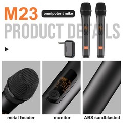 JBL PartyBox 2 Channel UHF Wireless Mic System Dual Rechargeable Mics DJ