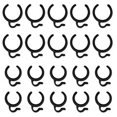 20/25mm Plastic Tripod Microphone Stand Cable Clip 10pcs – Black
